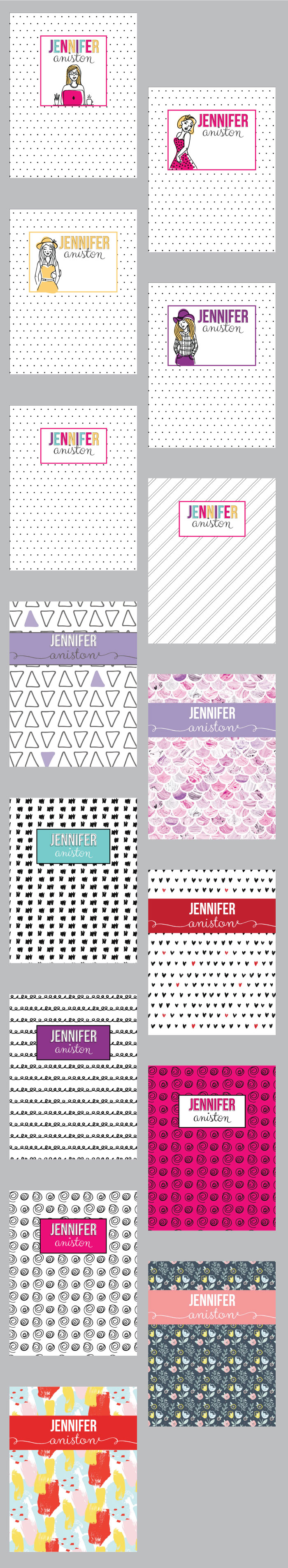 Custom Printable Planner Cover Pages! I love all this colorful cover pages for your notebook, binder, or planner.