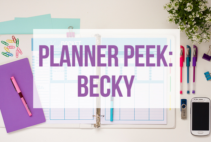 Becky's Daytime Planner Peek Tour