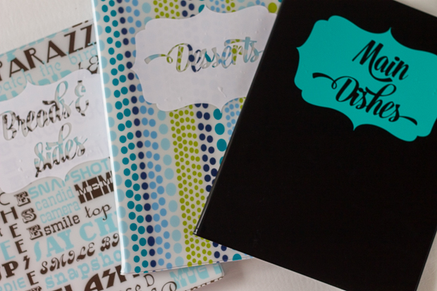 Create a recipe binder to organize all your printed recipes.
