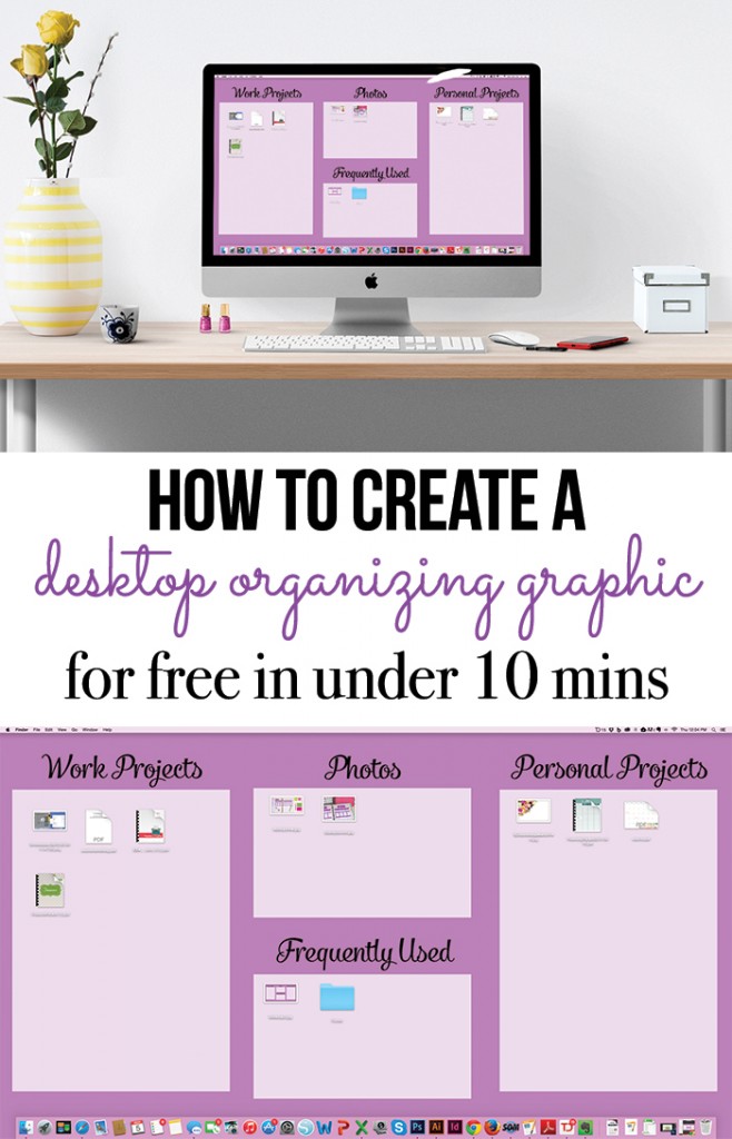How to create a graphic to organize your computer desktop in under ten minutes for free (using Picmonkey). Includes a tutorial that walks you through exactly how to create this for yourself.