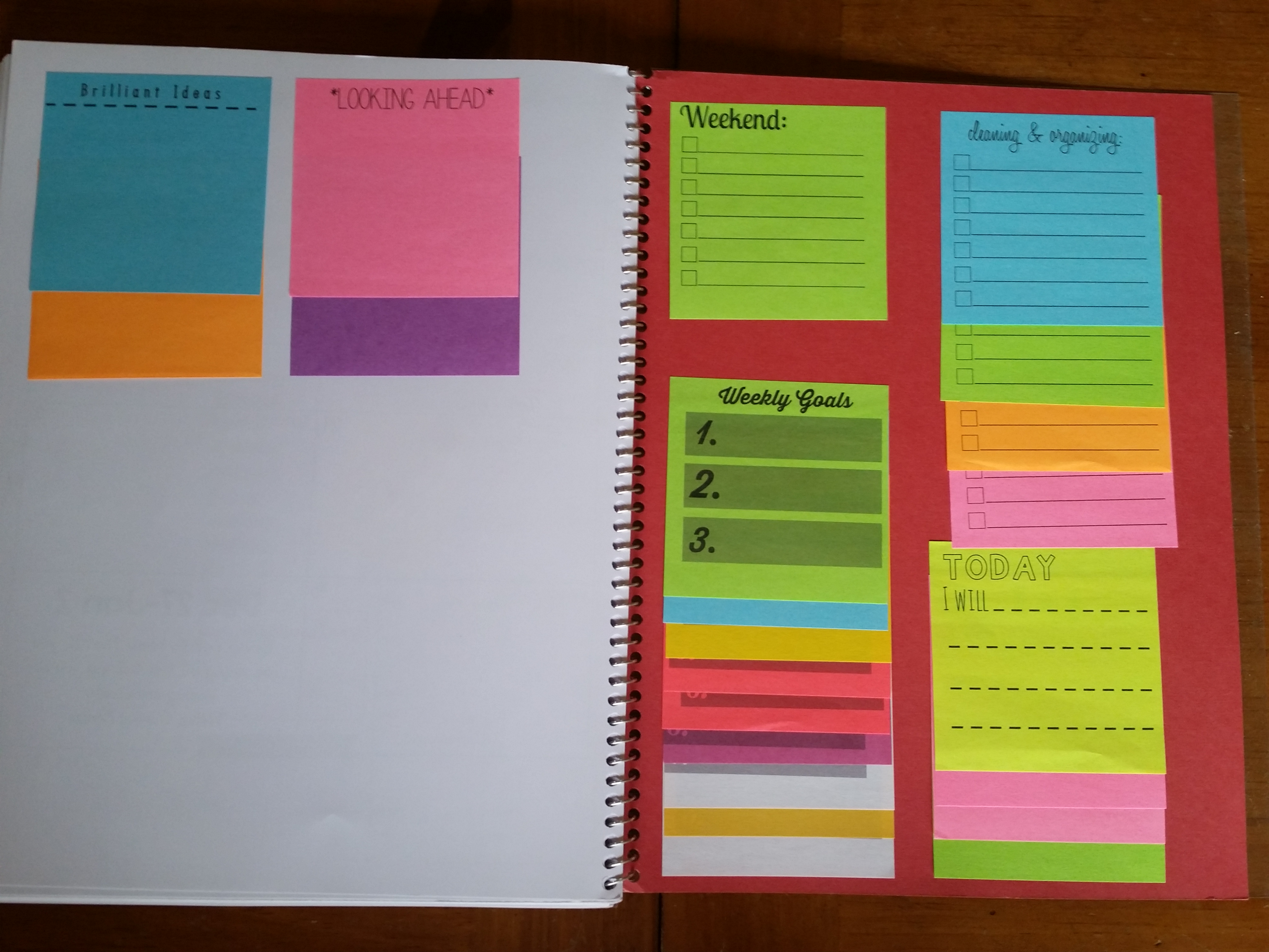 Using Sticky Notes with your Planner