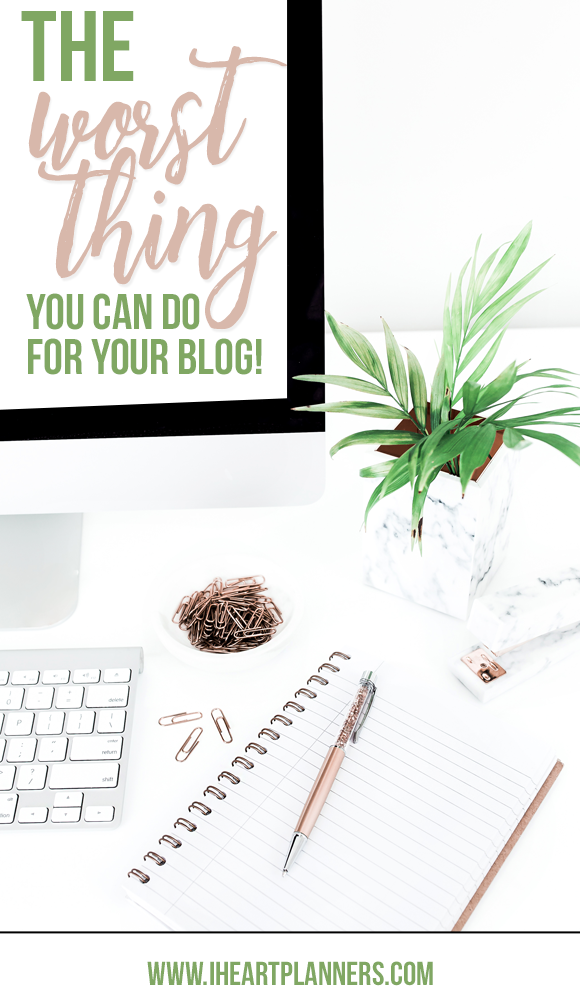 The worst thing you can do for your blog, that you might be doing already? Too much research and learning! Read how this can hold you back, and ways to check and see if you're falling into this trap. - www.getorganizedhq.com