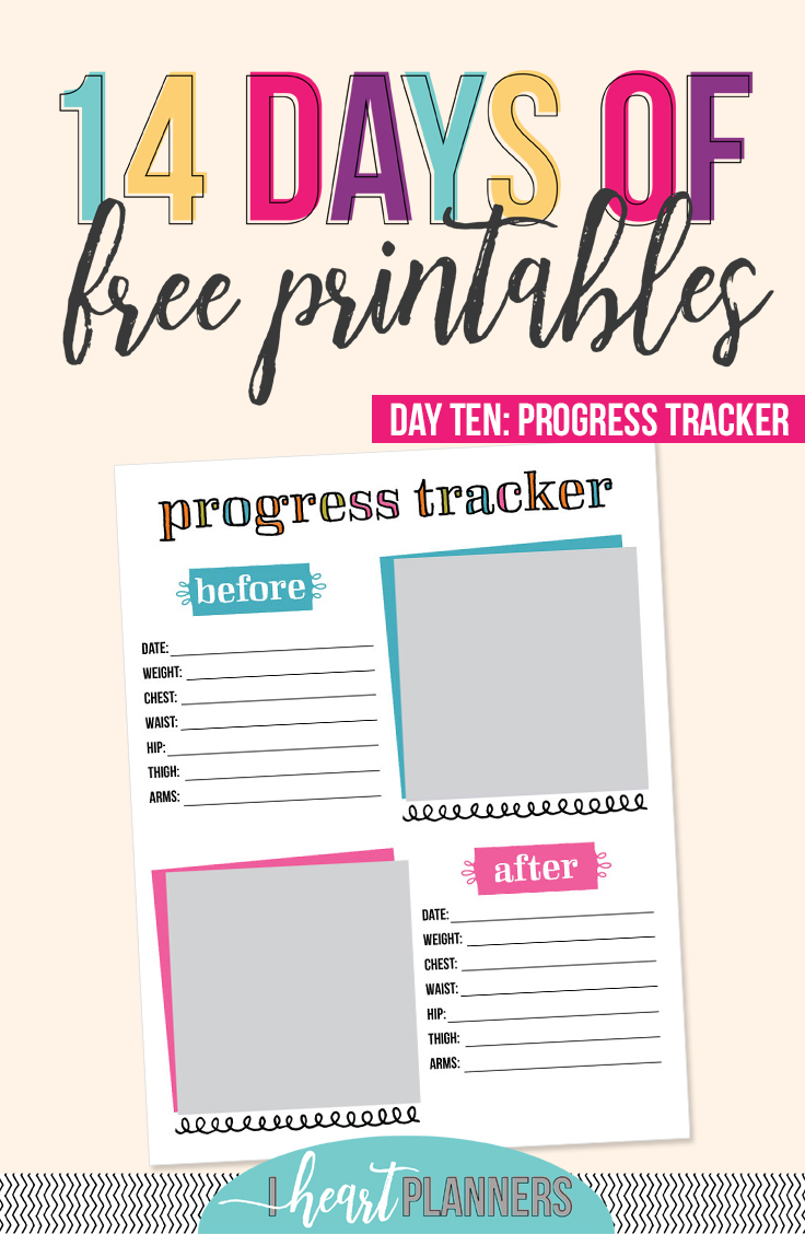 Free printable | Progress tracker | Weight Loss Tracker
