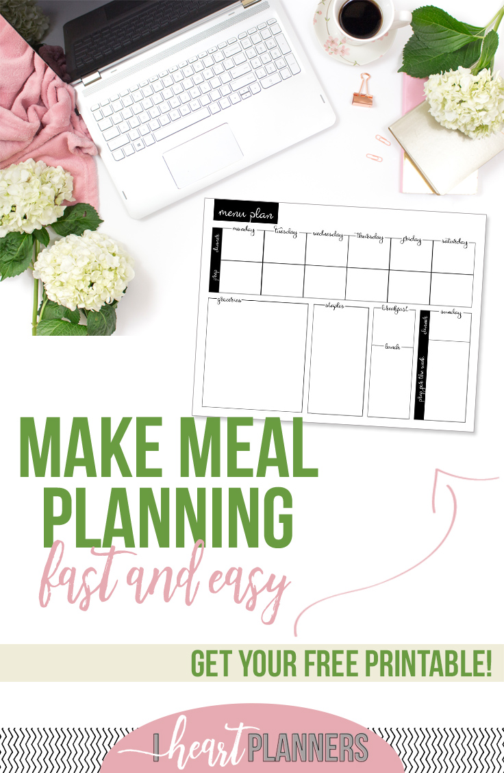 Get my fresh new take on meal planning along with a free printable so you can try this right along with me. - getorganizedhq.com