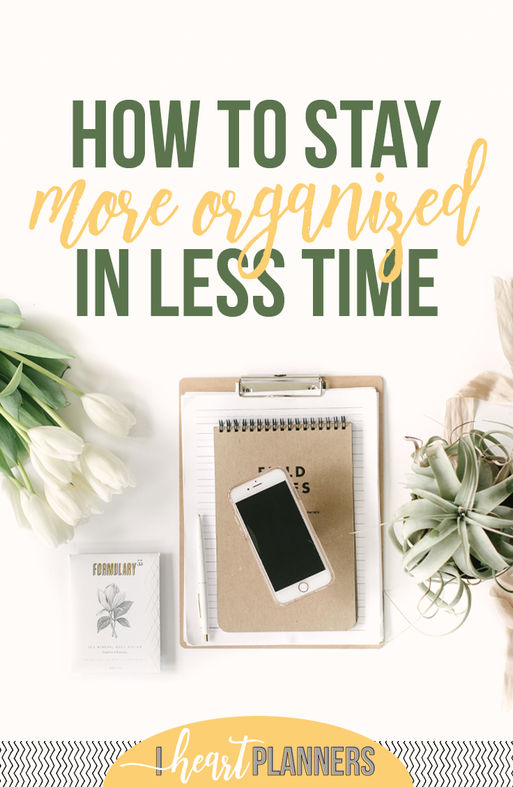 It really takes less time than you think to get and stay organized! You probably can’t overhaul your entire home in one weekend, but you can make huge progress. Here are some of my tips that you can try today! - www.getorganizedhq.com