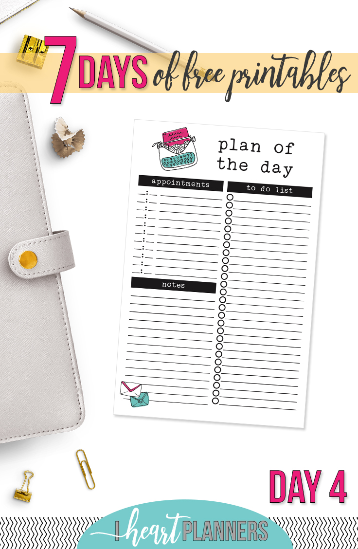 Day Four of the 7 Days of Free Printables Series. Download now and use today! - www.getorganizedhq.com