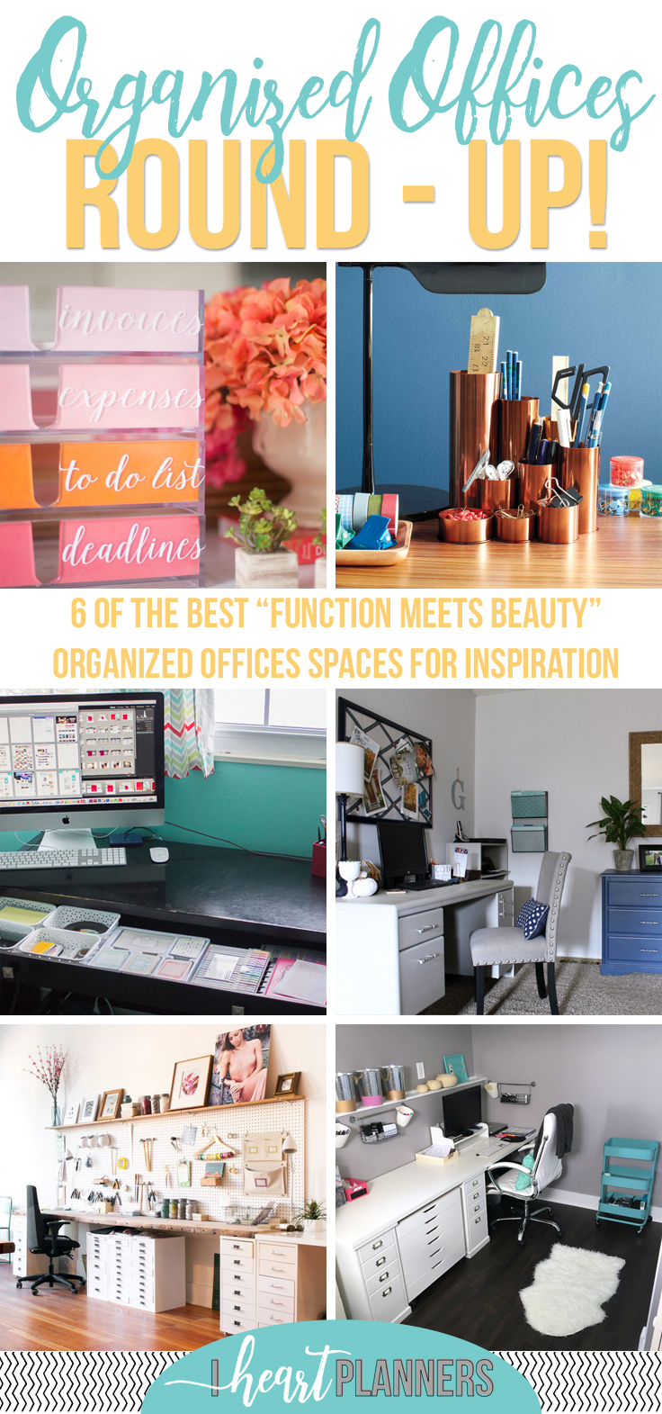 6 of the best "function meets beauty" organized office spaces for inspiration. - getorganizedhq.com