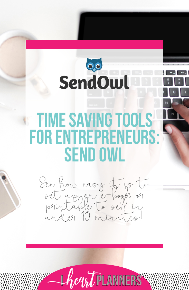 Today I'm sharing another time saving resource for entrepreneurs on the blog. I know the idea of creating and selling your own digital product can seem overwhelming, scary, and impossible, but I'm going to show how it easy is to get an ebook or printable set up for sell in less than 10 minutes using SendOwl! - getorganizedhq.com