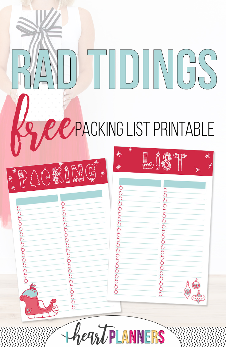 Use this free holiday packing list printable to get organized and ready for your holiday trips this year. - getorganizedhq.com