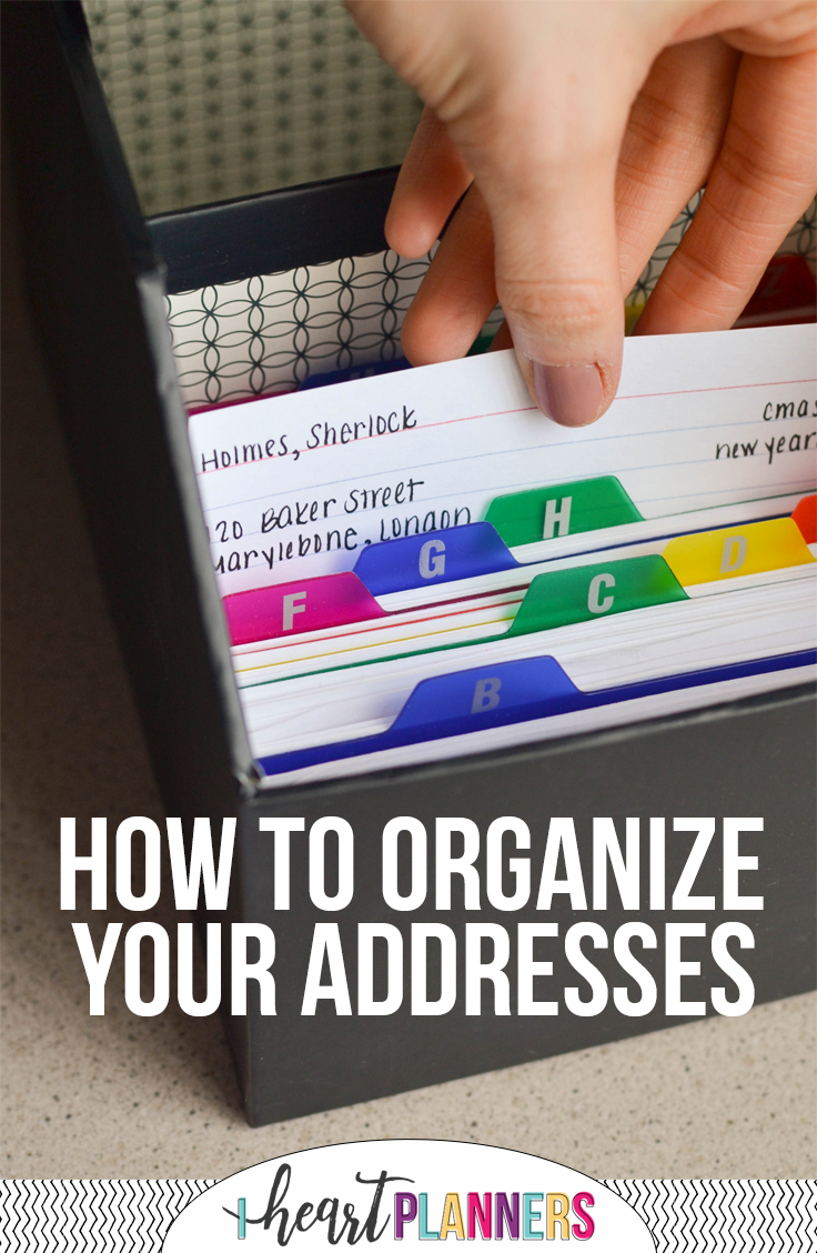 How to Organize Your Addresses - getorganizedhq.com