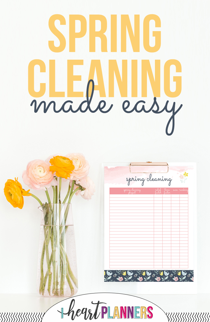Spring cleaning made easy from getorganizedhq.com