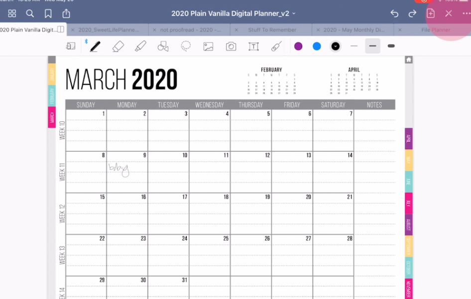 NEW Digital Reading Journal - Colorful Tabs — 2024 Digital Planners by  MADEtoPLAN